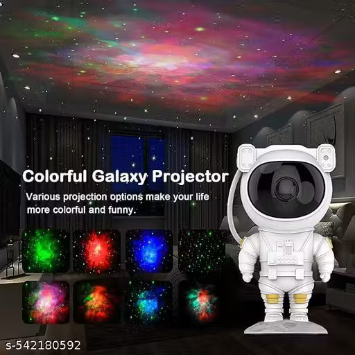REVIRO HOME Astronaut Light Projector – 360° Galaxy Star Projector with Timer & Remote Control, Ideal for Bedroom Ceiling, Home Decor, and Parties