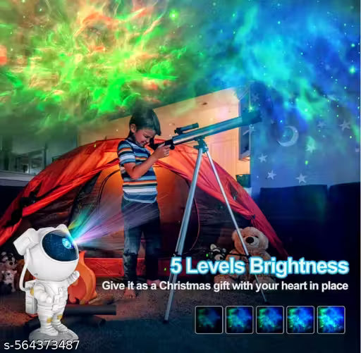 REVIRO HOME Astronaut Light Projector – 360° Galaxy Star Projector with Timer & Remote Control, Ideal for Bedroom Ceiling, Home Decor, and Parties