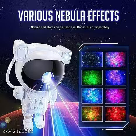 REVIRO HOME Astronaut Light Projector – 360° Galaxy Star Projector with Timer & Remote Control, Ideal for Bedroom Ceiling, Home Decor, and Parties
